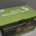 WdtPro Bright Solar Pathway Lights Outdoor, 8 Pack Solar Powered Garden Lights Waterproof, Auto On/Off, Up to 15 Hrs Outdoor Light for Pathway Yard Walkway Driveway Patio Decor Landscape (Warm White)