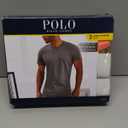 POLO Men's Ralph Lauren Slim Fit Wicking Crew Undershirts 3-Pack, Size L
