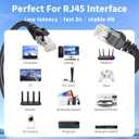 2 x Cat 6 Ethernet Cable 5 FT 10Gbps 250MHz, Outdoor & Indoor Network Cable for Router/Modem/PC, RJ45 LAN Internet Cord with Snagless Design