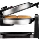 Chefman Rotating Belgian Waffle Maker, 180 Flip Iron w/ Non-Stick Plates, Adjustable Timer, Locking Lid, & Drip Plate, Space Saving Storage, Mess-Free Breakfast, Stainless Steel/Black