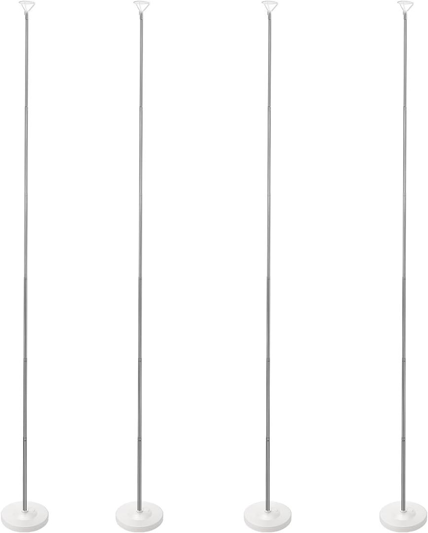 Balloon Stand Kit Set of 4, Adjustable Height Balloon Column Kit for Floor with Metal Telescopic Pillar for Table Graduation Birthday Baby Shower Gender Reveal Party Decorations