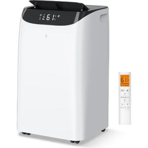 14000 BTU Portable Air Conditioners, Cooling,Fan,Dehumidification,Sleep Mode for Large Rooms up to 700 Sq.Ft, AC Unit with Remote Control, 24H Timer, Installation Kits Included