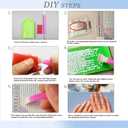 2 x 5D Diamond Painting Kits for Adults Beginners 2 Pack Flower DIY Diamond Art Kits with Tools Full Drill Round Diamond Dots Craft paint by diamonds Gem Art for Home Wall Decor Gifts (16"x12") (DP1799)