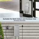 SURAIELEC 200W Low Voltage Landscape Transformer (12V/15V AC), Outdoor Transformers for Landscape Lighting, Detachable Photocell Sensor & Digital Timer, Stainless Steel, 5FT Power Cord, ETL Listed