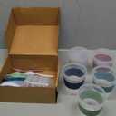 On The Go Cereal Yogurt Cups with Lids and Spoon, Overnight Oats Container, Reusable Parfait Plastic Milk Jar Breakfast Crunch Granola Oatmeal Smoothie Snack Prep Bowl To Take Along (5 Colors Set 2)