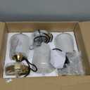 VONLUCE Pendant Lights Kitchen Island, Brushed Gold Pendant Light Fixtures with E26 Base & Adjustable Cable, Modern Pendant Lighting with Glass Shade for Living Room Bedroom Hallway, 3 Packs