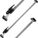 Keeper - Extended Ratcheting Cargo Bar 3 Pack - Adjustable 44 to 74 Inches, Secure Storage for SUVs, Full Sized Trucks, and Trunks