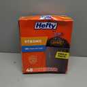 Hefty Strong Extra Large Trash Bags, Black, 33 Gallon, 48 Count
