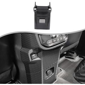 Car Center Console Back Anti Kick Panel Compatible with Toyota Grand Highlander 2024 2025 2026,Rear Center Armrest Box Anti Kick Protection Cover Interior Accessories 1PCS (Carbon Fiber Pattern)