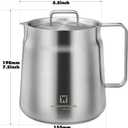 WAGENSTEIGER Stainless Steel Classic Tea Kettle 2.1 Quarts / 2 Liters, Multi-purpose Cooking Pot, Mini Milk Pan, Butter Warmer, On-the-go Saucepan, Ramen Pot, Stovetop Metal Tea/Coffee Pot (606)