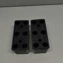 Rubber Bumper Blocks (2-Pack) - 6" x 3" x 3" Block Dock Buffers for Flatbed/Trailer/Truck/Reefer/Chassis