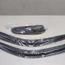 Tuningpros Window Visor Compatible With 1999-2006 Silverado 1500 EXT Cab, DGWV2-049 Outside Mount Deflector Rain Guard Dark Smoke, 4 Pcs Set