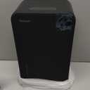 Dehumidifier, Dehumidifiers for Home (1000 sq.ft), 98 OZ Dehumidifier for Basement Bathroom Bedroom, Auto Shut Off Dehumidifiers, Timer Setting, Digital Display, Drain Hose, 7 Colors Light, Black