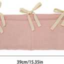 EUBUY Cotton Baby Bedside Hanging Storage Bag, 2-Pack Hanging Diaper Organizer for Crib & Changing Table 2 Pockets Organizer for Baby Cribs and Toys