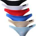 YuKaiChen Men's Briefs Low Rise Ice Silk Bikinis Seamless Underwear (Medium, 01a-6pack)