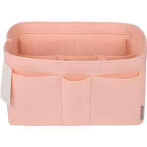 ZTUJO Purse Organizer Insert, Felt Bag Organizer For Handbag Purse Organizer, 6 Size (XLarge, Light Pink)