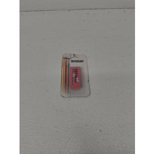 Officemate Achieva Wedge Pencil Erasers, 12 in a Box, Pink (30241),10 pc