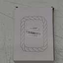 White Wave Foldable Makeup Mirror - Minimalist Desktop Vanity Mirror, Modern Decor for Any Space, Bathroom, Bedroom, Office (7.8"x5.5")