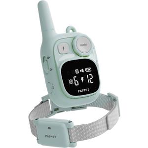 PATPET Dog Training Collar - IPX7 Waterproof Static Collar for 8-100lbs Small Medium Large Dogs, 1800ft Rechargeable Dog Trainer, 3 Safe Modes, Blue