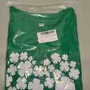 St Patricks Day Shirt Women Luck Shamrock Shirts Cute Saint Patricks Day Crop Top Irish Raglan Shirt (S) 