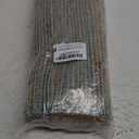 Chardin home Eco-Friendly Natural Jute/Cotton Table Runner, Size: 13x72. Jute/Aqua-Turquoise