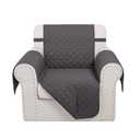 Luxshare Home Recliner Chair Covers Reversible Sofa Cover Couch Cover for Pets Lazy Boy Furniture Protector(23''Chair,Dark Grey/Dark Grey)