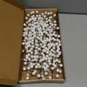 HOHOTIME Christmas Holly White Berry Stem Ornaments, 8 Large Branches/32 Small Branches Artificial Berry Stem, Removable Artificial Berry Stem Ornaments, Home Decorative for Christmas Tree Wreath