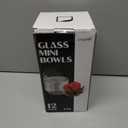 Mini Glass Prep Pinch Bowls, 3.5 inch 4 oz Clear Glass Bowls for Condiments, Small Glass Bowls, and Pinch Bowls (12 Pack)