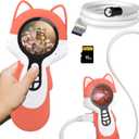 2 in 1 Digital Microscope for Kids with Endoscope, Learning Toy for Children, Ideal Gift for Kid, Christmas Stocking Stuffers for Kids, Dual-Lens, Fox
