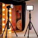 FreeSea Photography Aluminum Light Stand 83in/210cm, Travel Tripod with 20" Folded Size, Professional Studio Light Stand, Quick Flip Locks for Studio, Outdoor Video Light, Ring Light, Softbox
