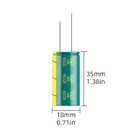 2 x 2-Pack 400V 150uF Premium Quality Low ESR Electrolytic Capacitors 18x35mm (0.71x1.38in), 400Volt 150MFD High-Frequency Caps with Superior Performance (400V Green-gold)