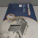 Towel Rack Wall Mount for Bathroom with Towel Bar and Hooks 23.6 in Foldable Towel Shelf Lavatory Towel Organizer Matte Silver