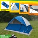4 Person Camping Tent with Rainfly and Carrying Bag - Easy Pop Up Family Tents for Camping Essentials, Beach, Hiking, Backpacking, Mountaineering and Camp Travel