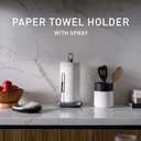 Simplehuman Standing Paper Towel Holder with Spray Pump, Brushed Stainless Steel