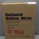 COOLJEEN Makeup Mirror Vanity Mirror with Lights - 12 Led Bulbs Lighted Hollywood Mirror, 10X Magnification,3 Color Modes, Touch Control, Women Gift (White)