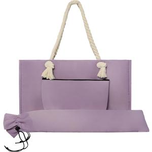 TIASUSAN Empty Mahjong Bag(Purple) for American Mahjong Set with Tiles and Racks Bag