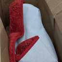 SHACOS Red Bathroom Rugs Sets 2 Piece 20x32 inch, Microfiber Non Slip Washable Bath Rugs for Bathroom Soft Fluffy Absorbent Bath Mats for Tub Shower