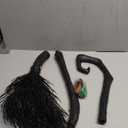 JOYIN 55'' Halloween Witch Broom Cane with Ribbons, Witches Broomstick for Kids Women Wizard Costume Parties, Photo Booth Accessory Stage Prop, Halloween Decorations