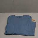 Eddie Bauer Womens Long Sleeve Clasic Fit Cotton Blend Crewneck Tee Top (Blue, Medium)