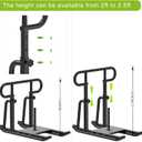 Kipika Weight Sled, Workout Sled, Fitness Strength Training Sled, Speed Training Sled for Athletic Exercise, Speed Improvement, Easily Through Obstacles, Suitable for 1" & 2" Weight Plate