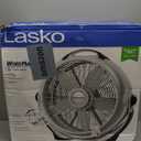 Lasko Wind Machine Fan, Air Circulator Fan with 3 Speeds, 20" Model 3300, Gray