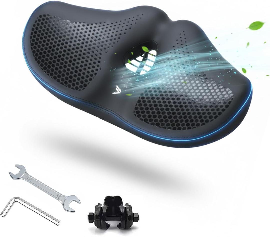 Oversized Noseless Bike Seat for Men & Women