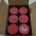 6 Pack 3x3 Inch Red Pillar Candles for Romantic Valentine's Day and Christmas, Unscented Column Candle for Home Restaurants, Smokeless Dripless and Clean Burning Emergency Candle