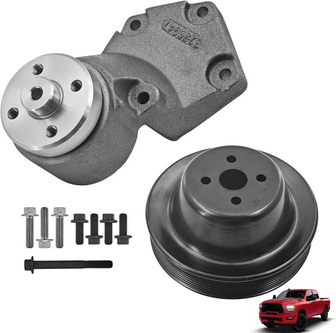 3911202 3285947 Fan Support Bracket with Pulley & Bolts for Cummins Replace# 3910597 3281875 3285949 3908802 3910593 3911203 3914463