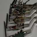 Christmas Stocking Holders Set of 7, Christmas Stocking Holders for Mantle Set of 7, Fireplace Stocking Hangers 7 Pack, Stocking Stand, Farmhouse Rustic Xmas Decorations for Home Indoor