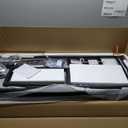 Furologee 60" Black Computer Desk with 4 Drawers and Printer Space, Gaming Desk with LED Lights and USB Power Outlets, Home Office Desk with Fabric File Cabinet,Study Work Table with Shelf for Bedroom