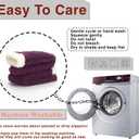 cosyone1997 Women's Fuzzy Slipper Socks with Non-slip Grippers, Cozy & Unique Gifts (Large-X-Large, Purple)