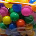 Kaptin 5.5cm 100PCS Kids Ball Pit Play Balls Soft Ocean Ball for ballpit Swim Pit Pool Tent Toddler playtent Playing Tent Ball playpen Playhouse (Mix Colour)