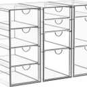 Arcylic Makeup Organzier with 11 Drawers, Clear Storage Drawers, Bathroom Makeup Organizer for Palettes, Cosmetic, and Beauty Supplies,Ideal for Vanity, Cabinet,Desk Organization