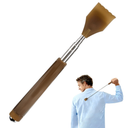 18.5 Inch Extendable Cow Horn Back Scratcher, Portable Natural Horn Telescopic Itch Relief Back Scratcher for Man,Woman and Adults, as a Gift for Parents, Friends and Loved Ones (G-Brown), 5 Pieces